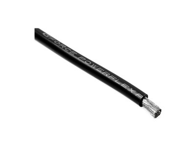 Kabel se silikonovou izolací Powerflex 8AWG černý (1m)