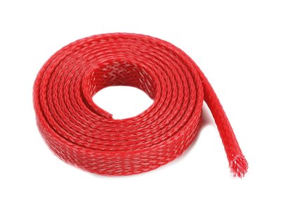 Ochranný kabelový oplet 8mm červený (1m)