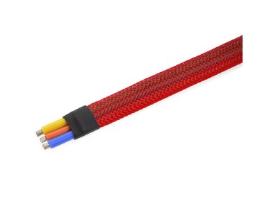 Ochranný kabelový oplet 8mm červený (1m)