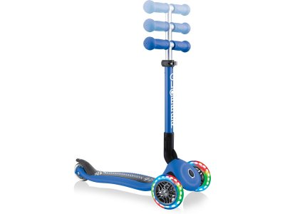 Globber - Koloběžka Junior Fantasy skládací Lights růžová květiny