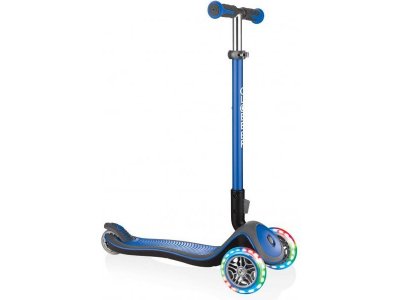 Globber - Koloběžka Elite Deluxe Lights Navy Blue