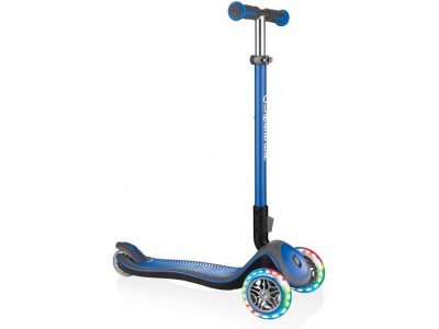 Globber - Koloběžka Elite Deluxe Lights Navy Blue