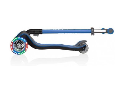 Globber - Koloběžka Elite Deluxe Lights Navy Blue