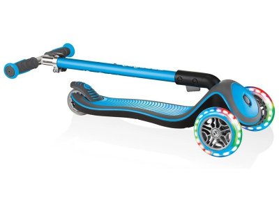 Globber - Koloběžka Elite Deluxe Lights Navy Blue