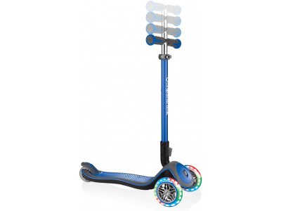 Globber - Koloběžka Elite Deluxe Lights Navy Blue
