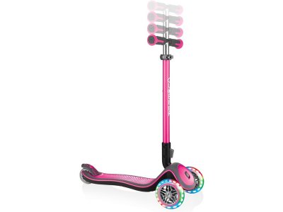 Globber - Koloběžka Elite Deluxe Lights Red