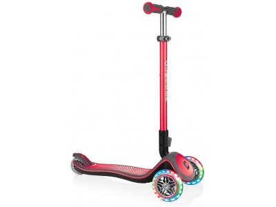 Globber - Koloběžka Elite Deluxe Lights Deep Pink