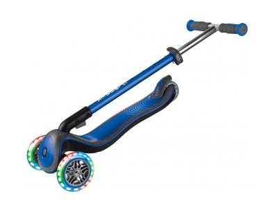 Globber - Koloběžka Elite Deluxe Lights Deep Pink