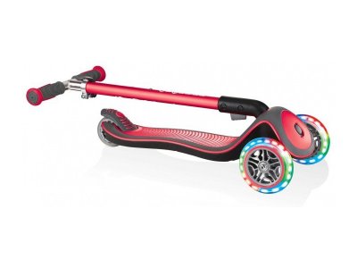 Globber - Koloběžka Elite Deluxe Lights Deep Pink