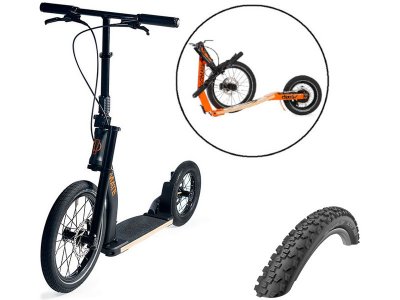 GoMate koloběžka staep TR2 Offroad černá