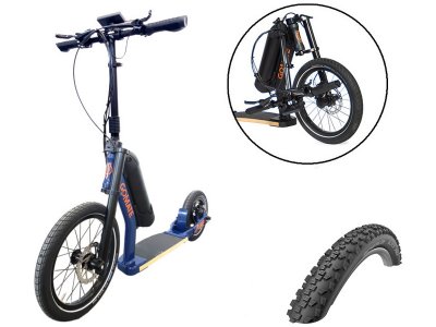 GoMate elektro koloběžka staep ER1 PLUS Offroad modrá