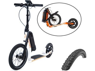 GoMate elektro koloběžka staep ER2 PLUS Offroad bílá