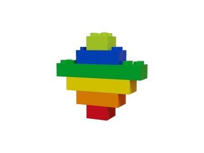 HUBELINO Kuličková dráha - barevné kostky 120 dílků