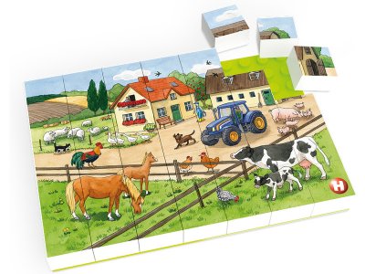 HUBELINO Puzzle - Život na farmě