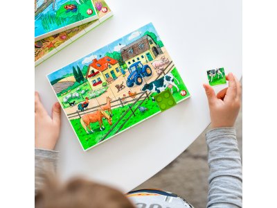 HUBELINO Puzzle - Život na farmě