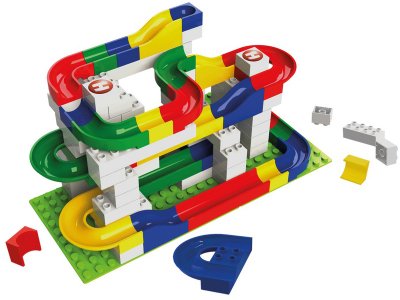 HUBELINO Kuličková dráha - set bez kostek 55ks