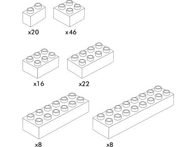 HUBELINO Kuličková dráha - kostky bílé 120 dílků
