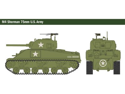 Italeri Wargames - M4 Sherman 75mm (1:56)