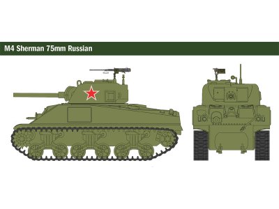 Italeri Wargames - M4 Sherman 75mm (1:56)