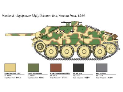 Italeri Wargames Jagdpanzer 38(t) Hetzer (1:56)
