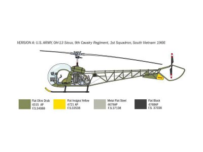 Italeri Bell OH-13 Sioux Corean War (1:48)