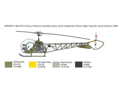 Italeri Bell OH-13 Sioux Corean War (1:48)