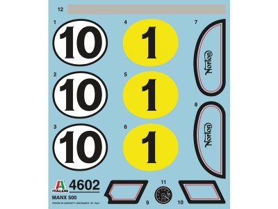 Italeri NORTON MANX 500cc 1951 (1:9)