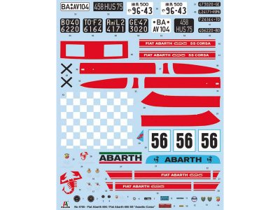 Italeri Fiat Abarth 695SS/Assetto Corsa (1:12)
