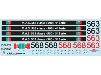 Italeri M.A.S. 563/568 s posádkou (1:35)