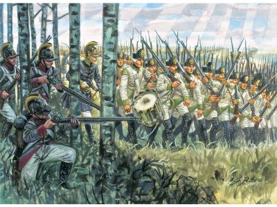 Italeri figurky - AUSTRIAN INFANTRY 1798-1805 (NAP.WARS) (1:72)