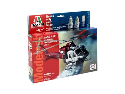 Italeri Model Set BELL 412 LAFD (1:72)
