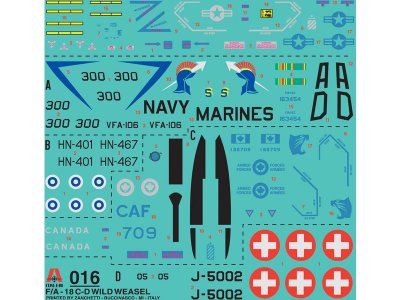 Italeri Model Set F/A-18 C/D "WILD WEASEL" (1:72)