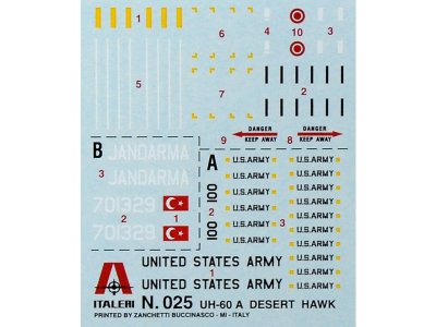 Italeri Model Set UH 60 Desert Hawk (1:72)