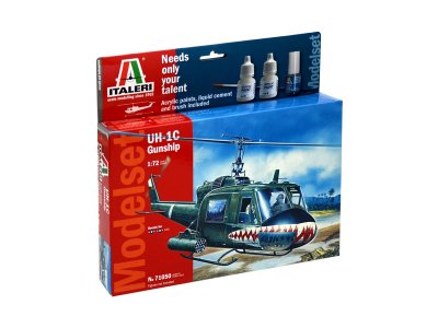 Italeri Model Set UH-1C GUNSHIP (1:72)