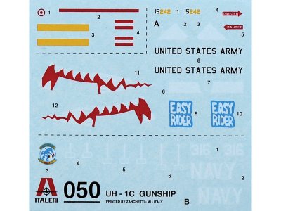 Italeri Model Set UH-1C GUNSHIP (1:72)