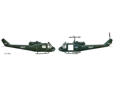 Italeri Model Set UH-1C GUNSHIP (1:72)