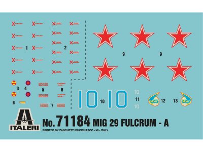 Italeri Model Set MIG-29A "FULCRUM" (1:72)