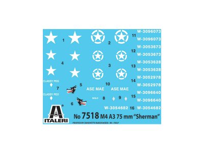 Italeri Easy Kit - M4A3 75 mm SHERMAN (1:72)