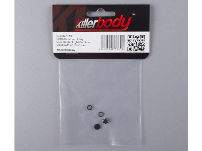 Killerbody držák LED 3mm hliníkový černý