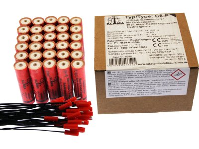Klima raketový motor C6-P EL (30ks)