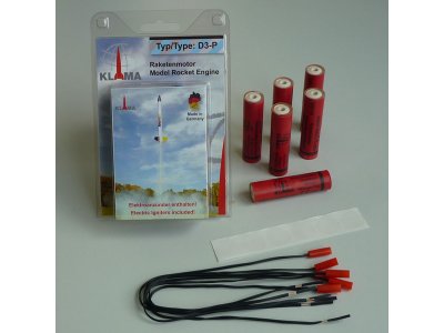 Klima raketový motor D3-P EL (6ks)