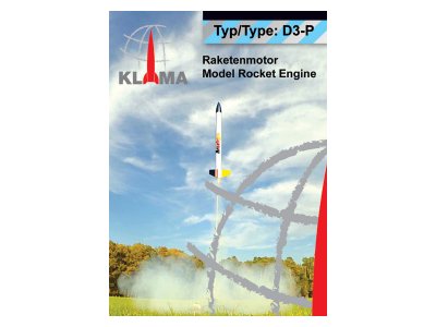 Klima raketový motor D3-P EL (6ks)