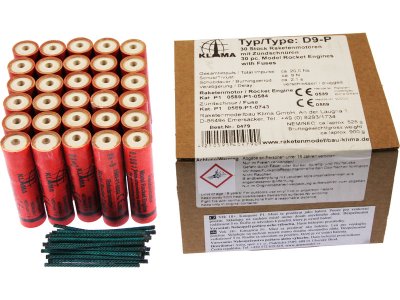 Klima raketový motor D9-P (30ks)