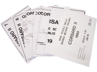 COREL Corsaro II plachetnice 1:24 kit