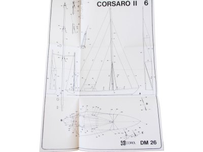 COREL Corsaro II plachetnice 1:24 kit