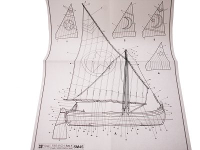 COREL Paranza rybářská loď 1:25 kit