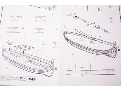 COREL Paranza rybářská loď 1:25 kit