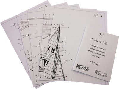 COREL S.I. 5.5m plachetnice 1:25 kit