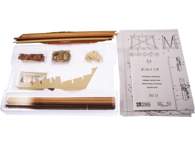 COREL S.I. 5.5m plachetnice 1:25 kit