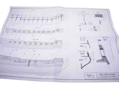 COREL H.M.S. Greyhound fregata 1720 1:100 kit